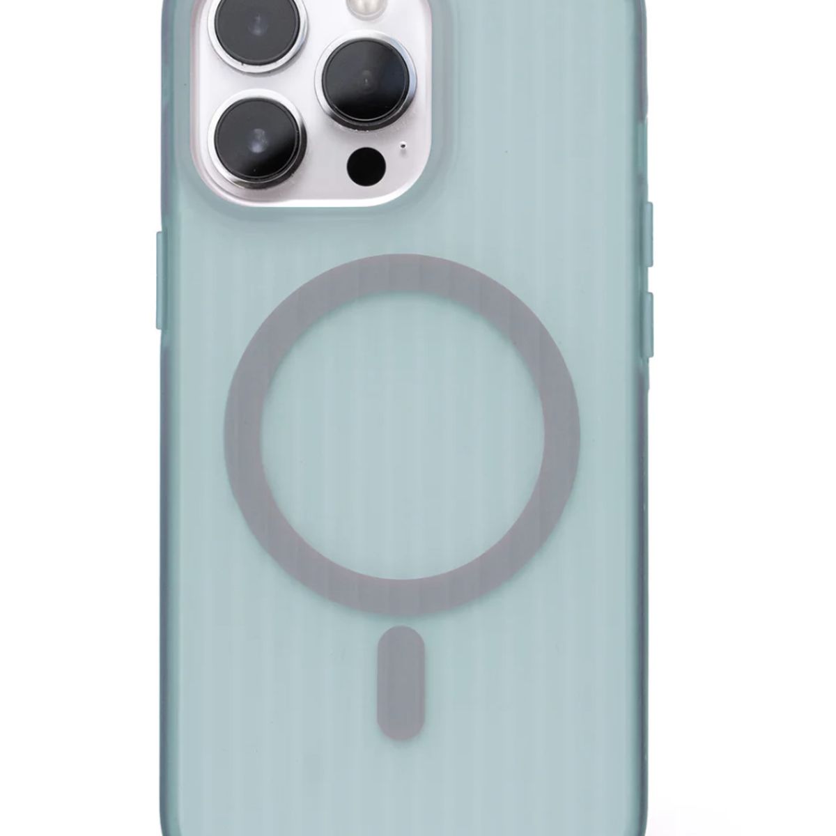 GENERICO - Carcasa Magsafe Ice Cream con Pop Socket Celeste IPH 15 Pro