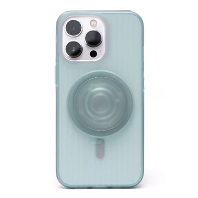 Imagen 2 del producto Carcasa Magsafe Ice Cream con Pop Socket Celeste IPH 15 Pro