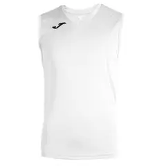 JOMA - Polera Deportiva Sin Mangas Hombre Combi Blanco