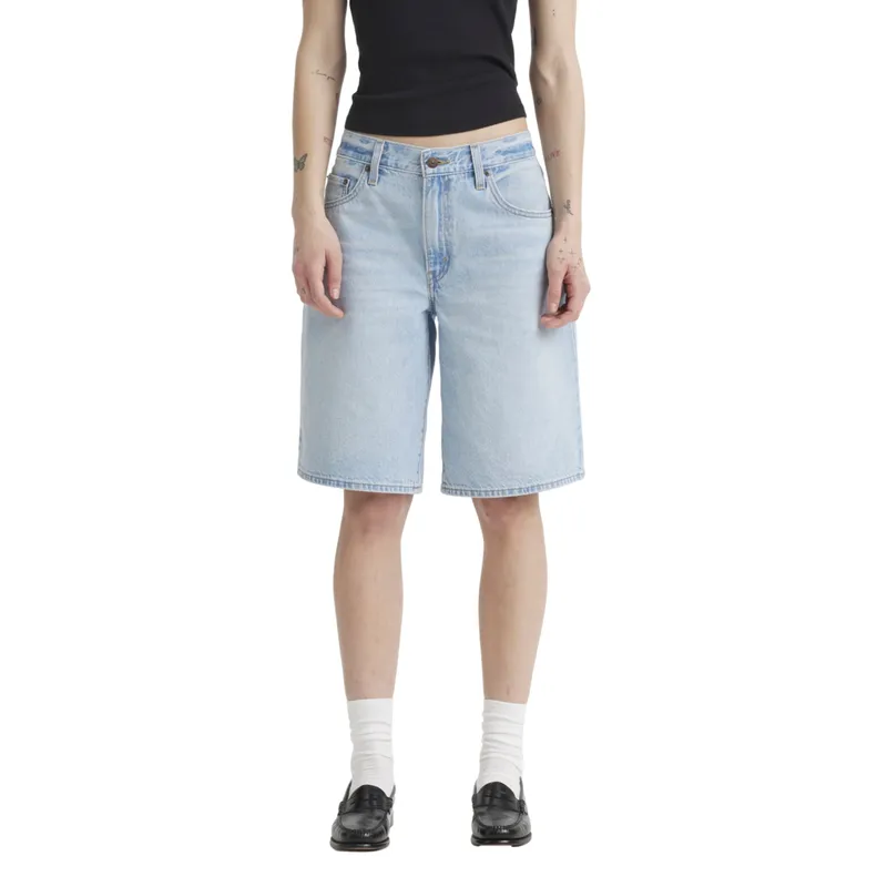 LEVIS - Shorts Mujer Baggy Dad Jort Celeste Levis