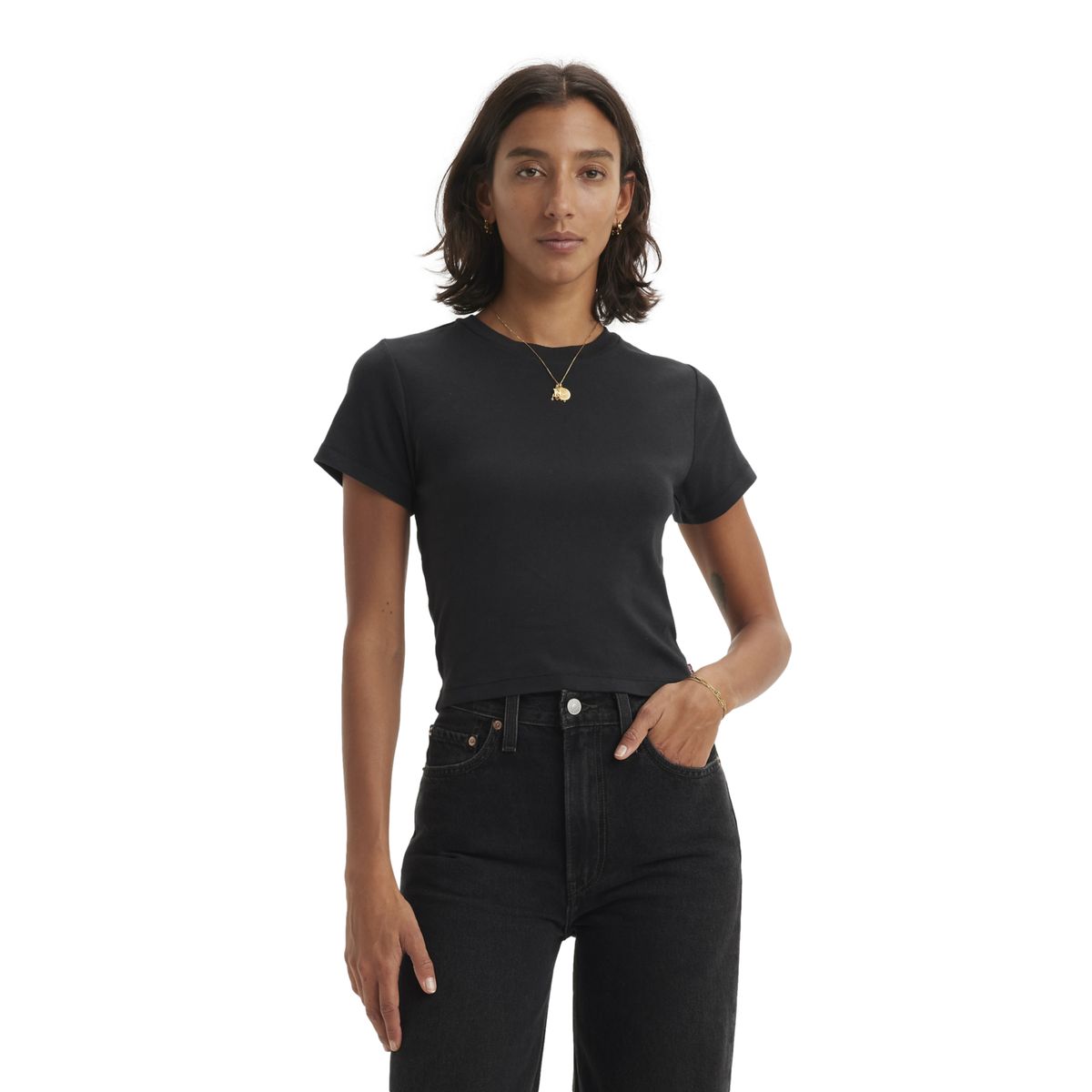 LEVIS - Polera Mujer Essential Sporty Tee Negro Levis