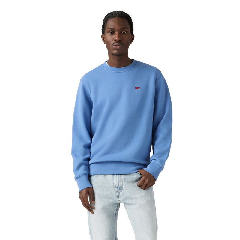 LEVIS - Polerón Hombre Core Crew Sweatshirt Azul Levis