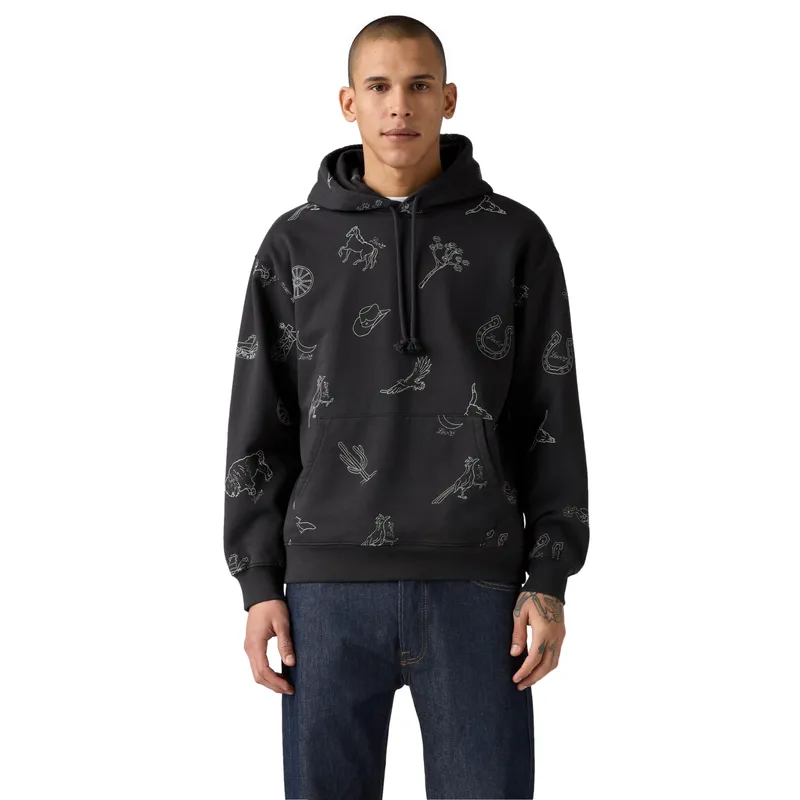 LEVIS - Polerón Hombre Relaxed Graphic Po Gris Levis