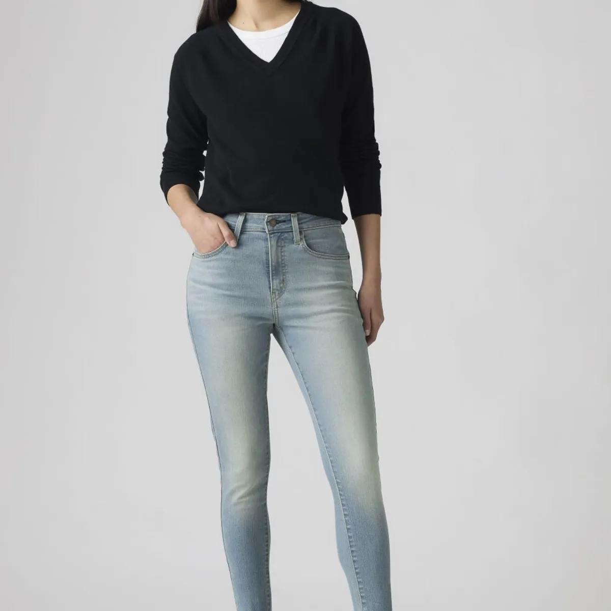 LEVIS - Jeans Mujer 721 High Rise Skinny Celeste Levis