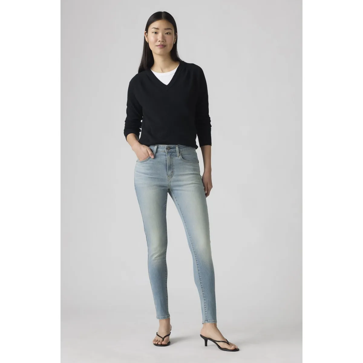 LEVIS - Jeans Mujer 721 High Rise Skinny Celeste Levis