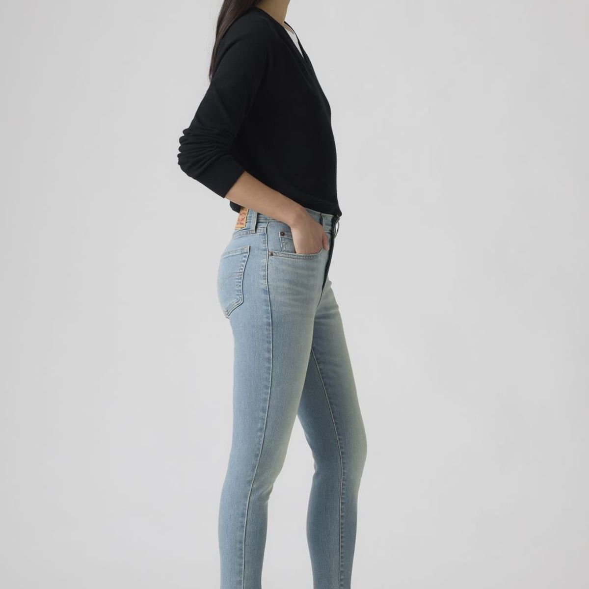 LEVIS - Jeans Mujer 721 High Rise Skinny Celeste Levis