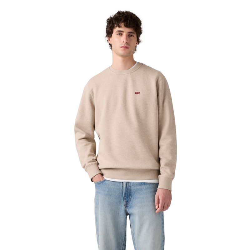 LEVIS - Polerón Hombre Core Crew Sweatshirt Beige Levis