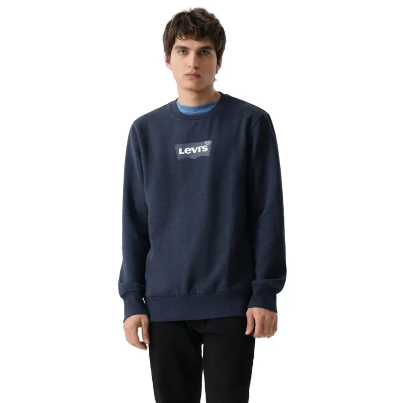 LEVIS - Polerón Hombre Standard Graphic Crew Azul Levis