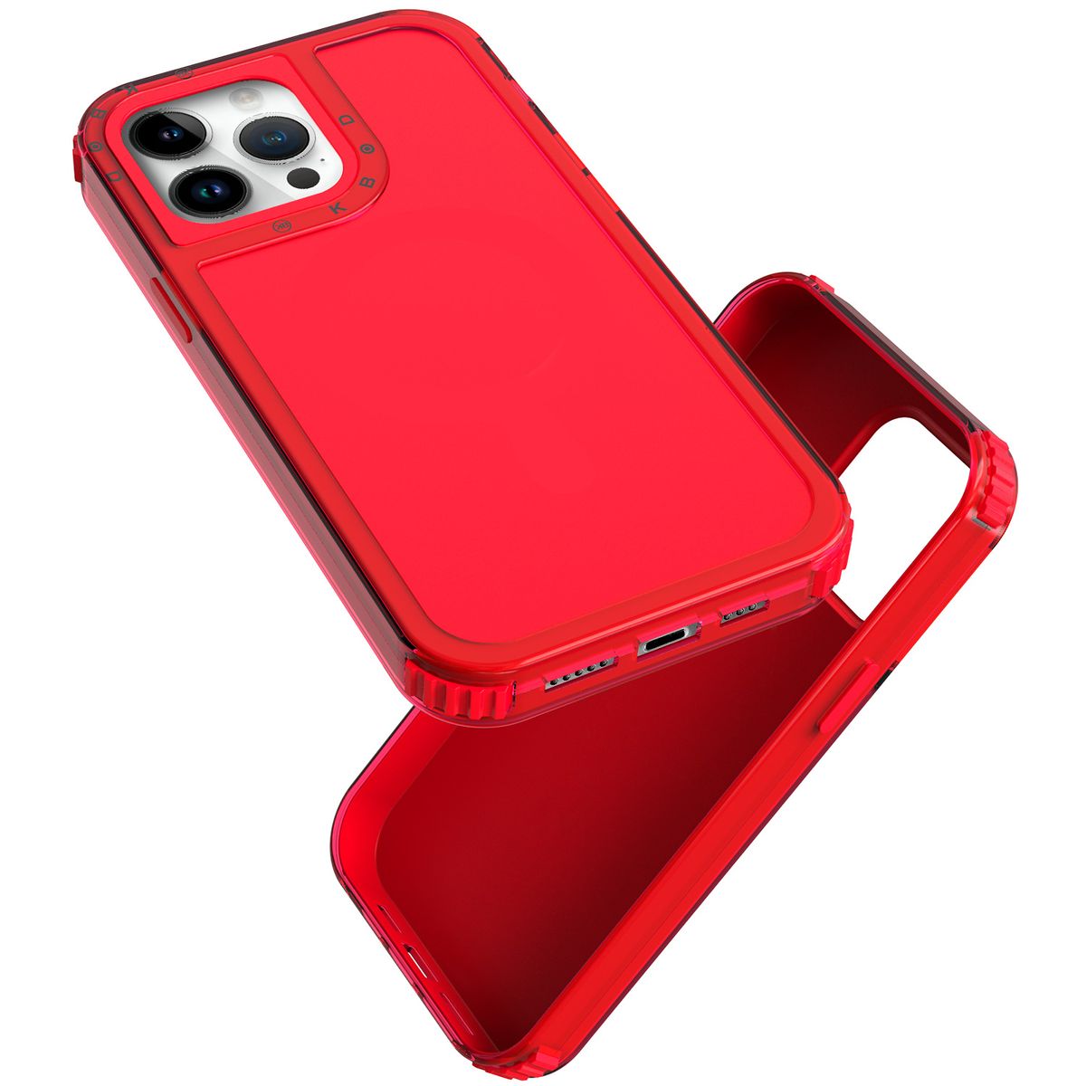KBOD - Carcasa 360 de 3 Piezas Kbod Urban Play Para iPhone 16 Pro Max Rojo