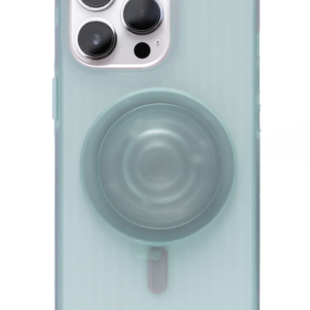 GENERICO - Carcasa Magsafe Ice Cream con Pop Socket Celeste IPH 16