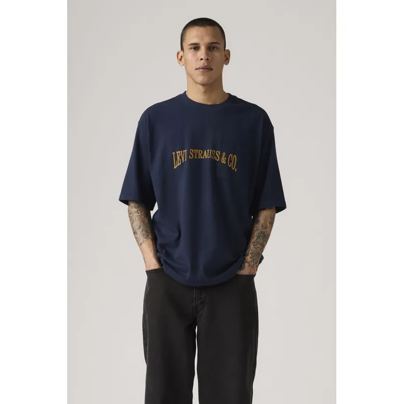 LEVIS - Polera Hombre Half Sleeve Azul Levis