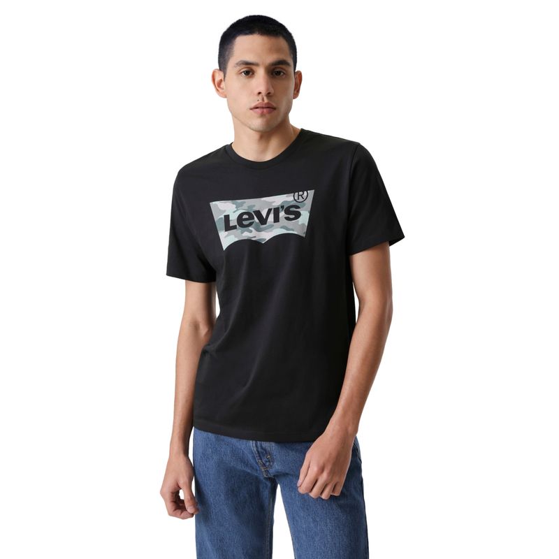 LEVIS - Polera Hombre Graphic Crewneck Tee Negro Levis