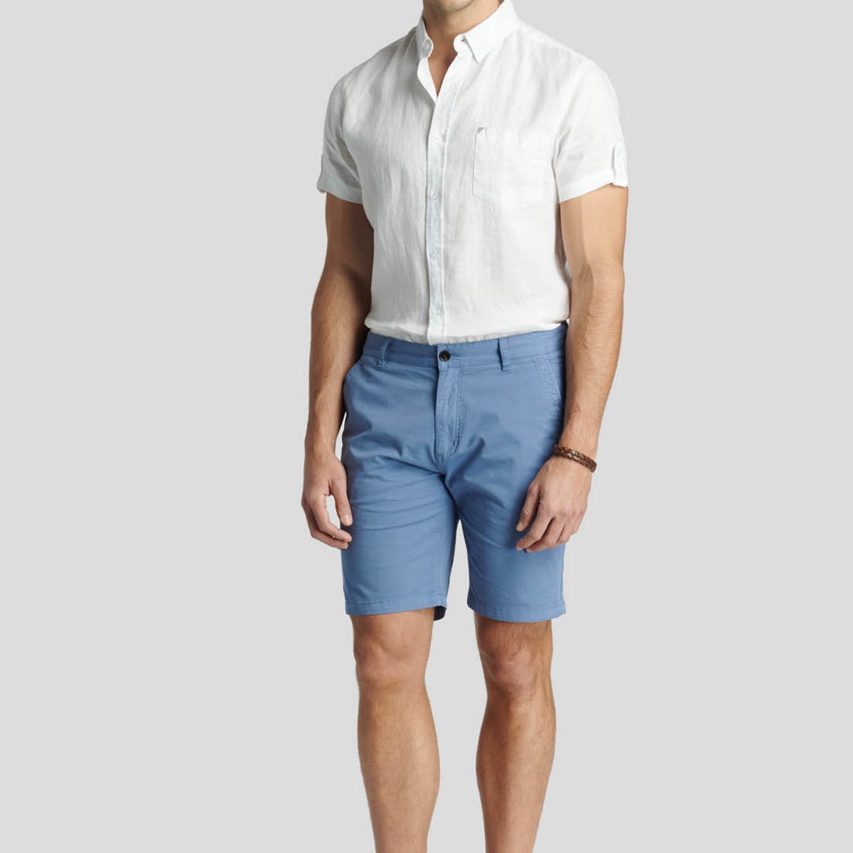 NEW MAN - Bermuda Mandarin Heritage Gris New Man