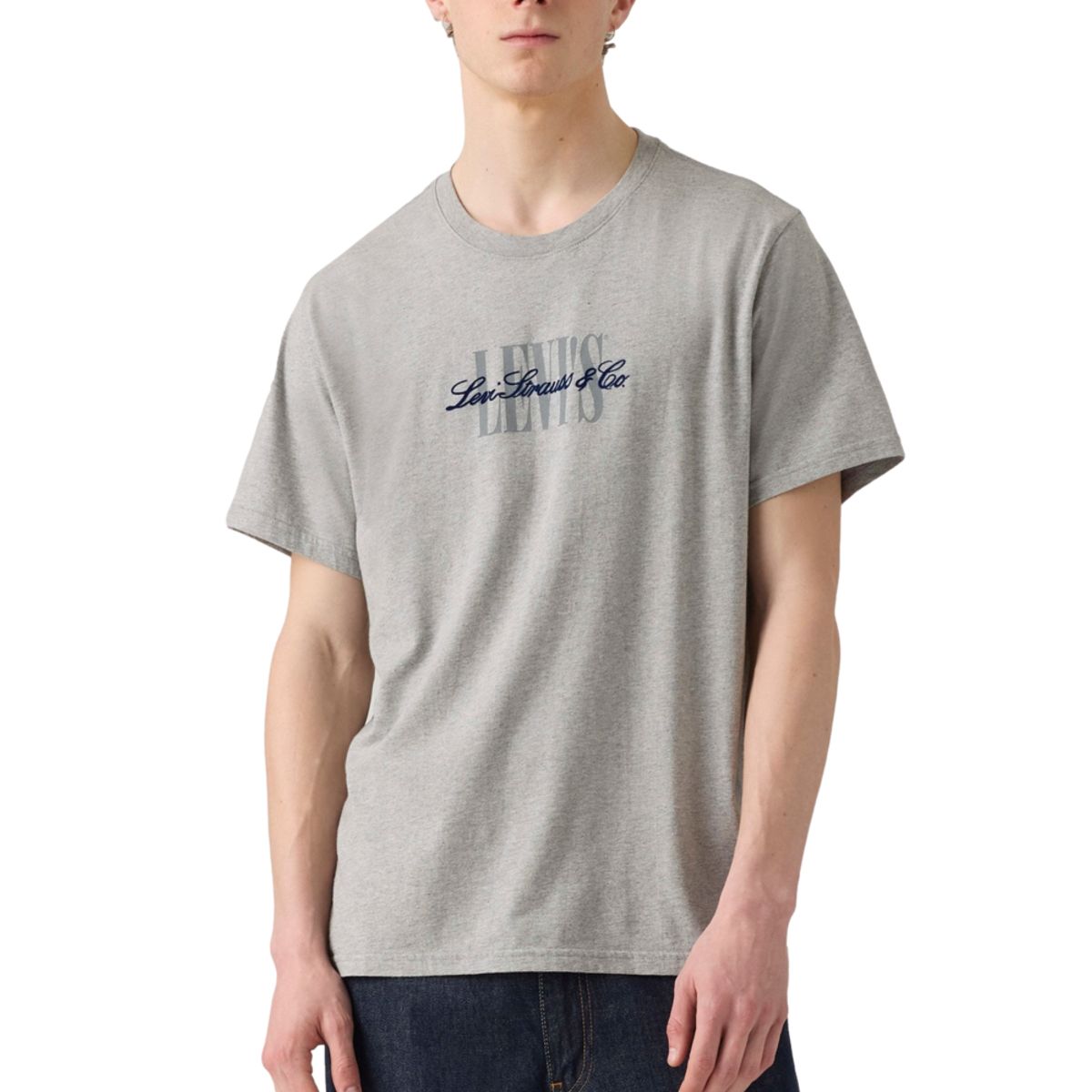 LEVIS - Polera Hombre Relaxed Fit Tee Gris Levis