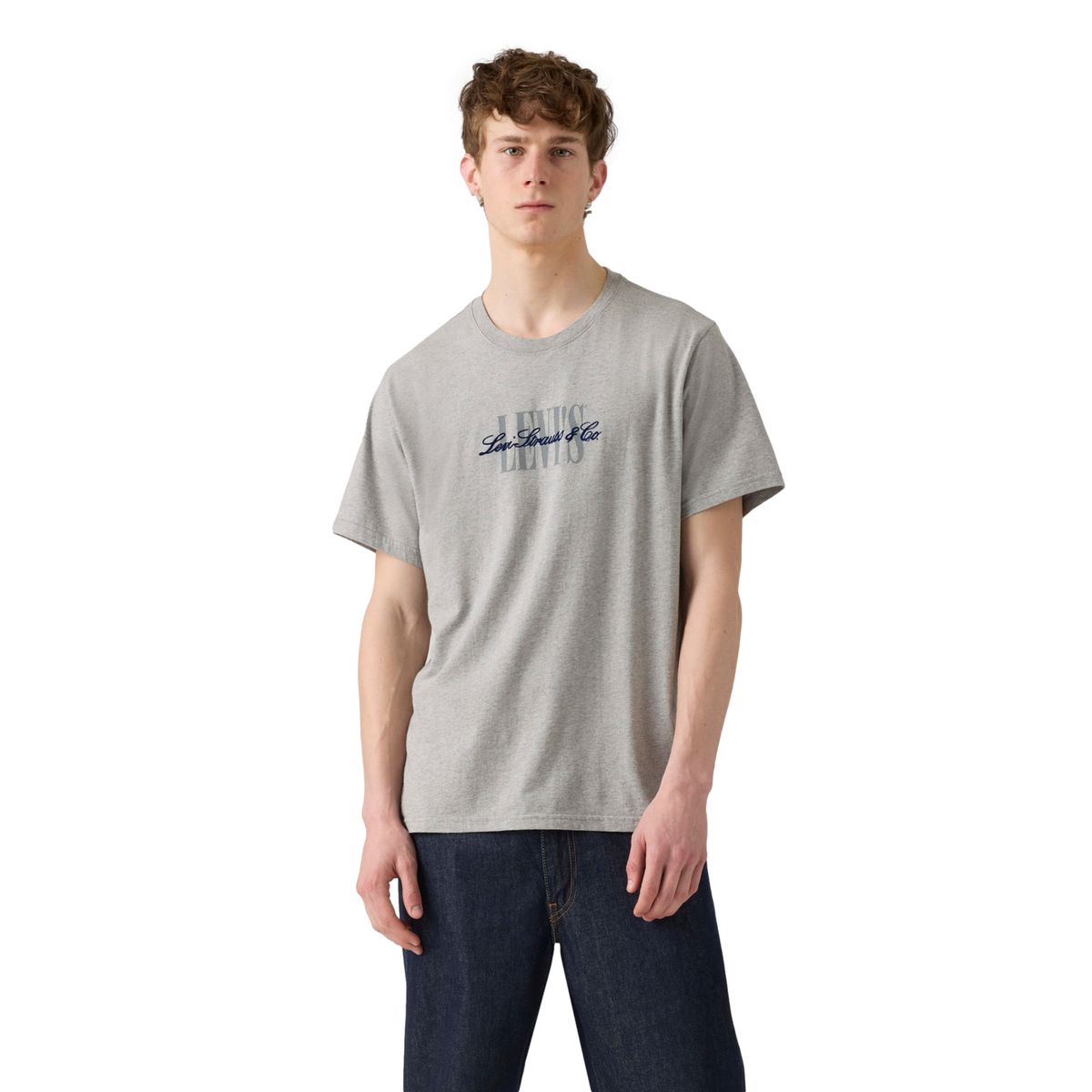 LEVIS - Polera Hombre Relaxed Fit Tee Gris Levis