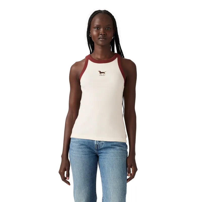 LEVIS - Polera Mujer Essential Racer Tank Blanco Levis