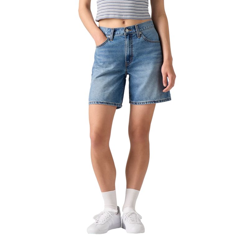 LEVIS - Shorts Mujer 94 Baggy Short Celeste Levis