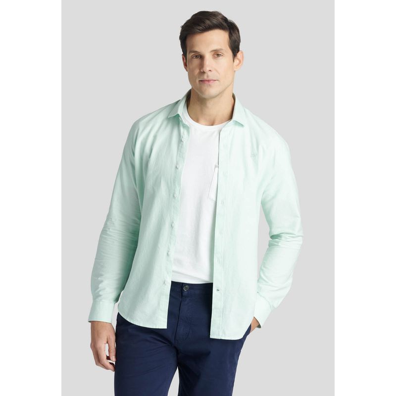 NEW MAN - Camisa Isoter Heritage Azul New Man