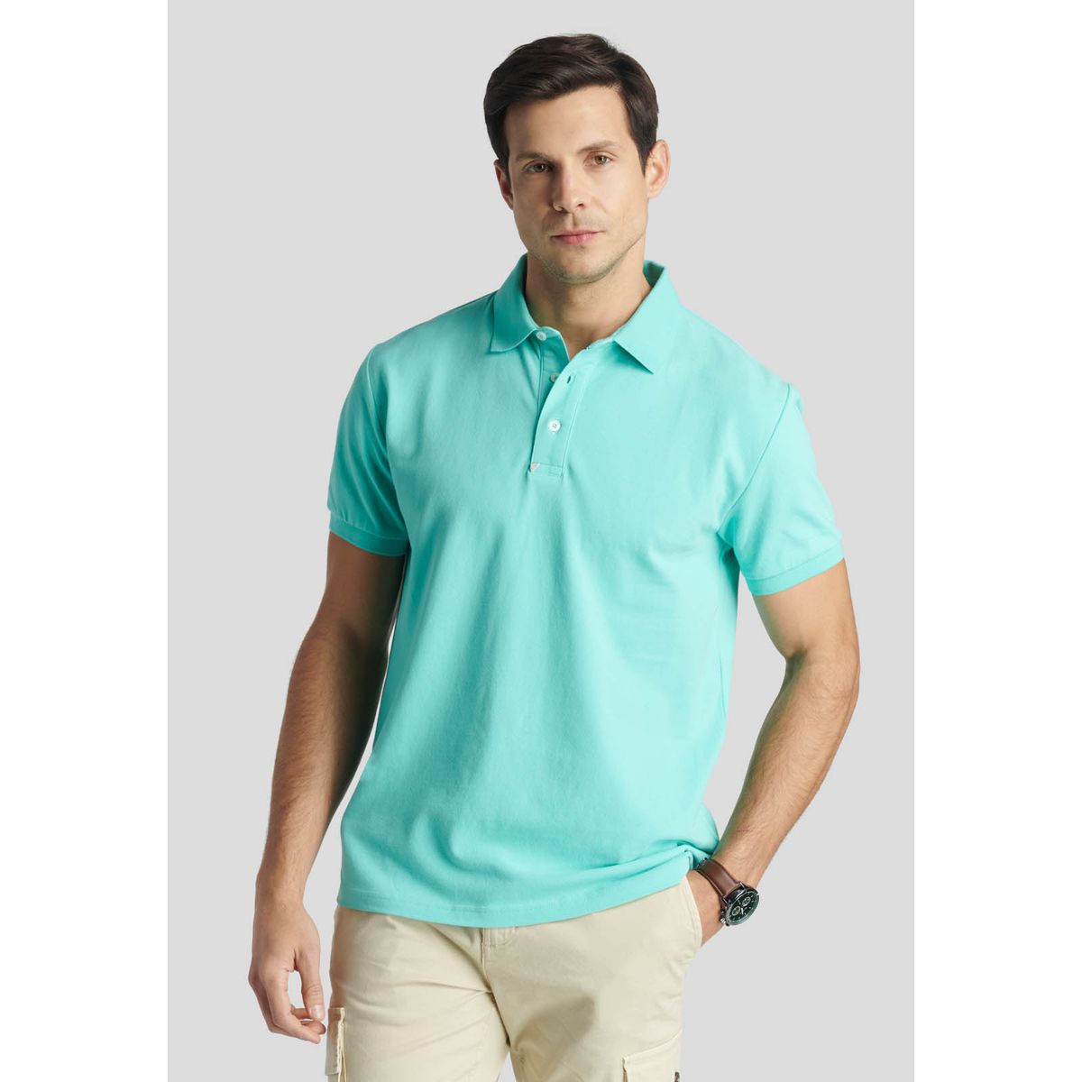 NEW MAN - Polo Nantes Heritage Turquesa New Man