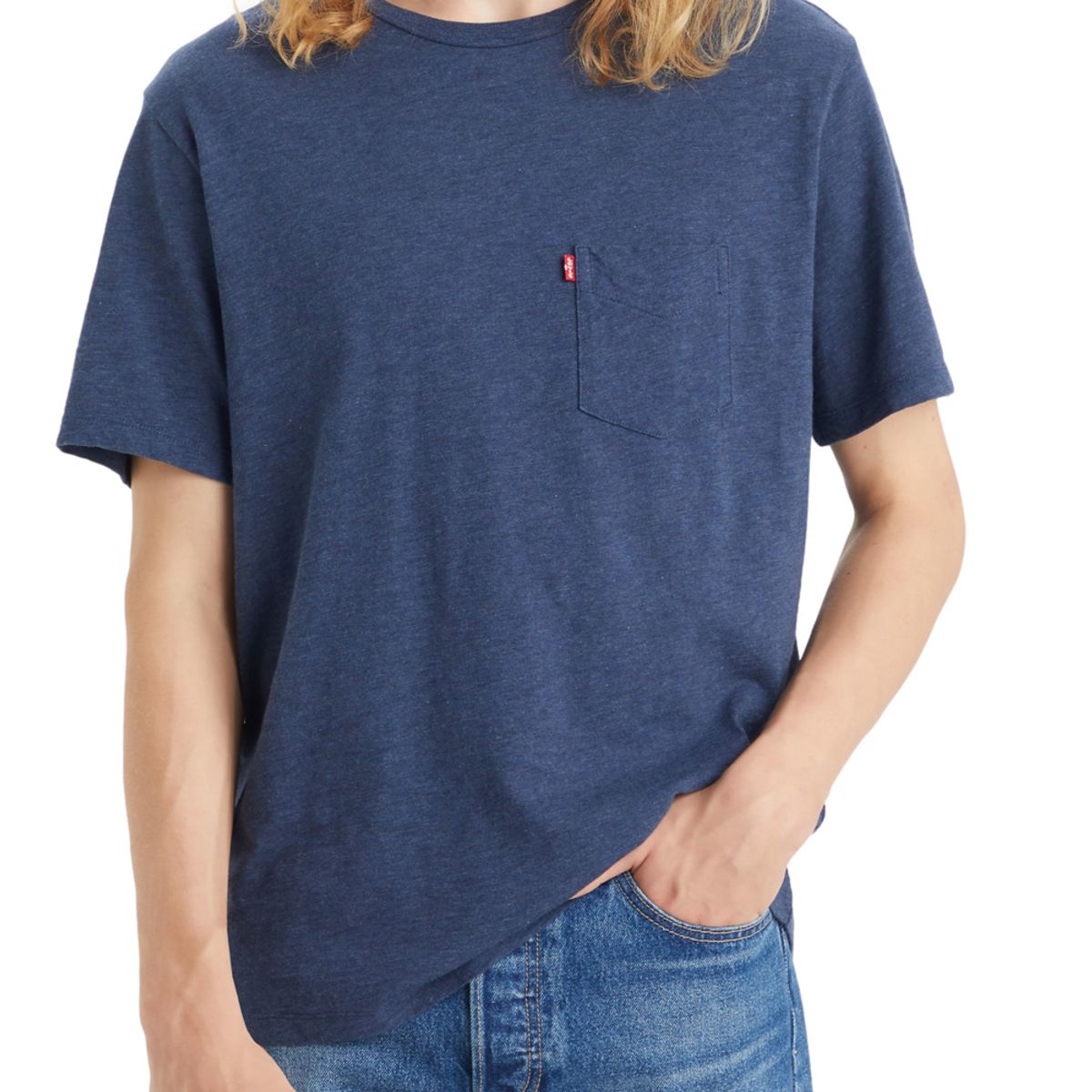 LEVIS - Polera Hombre Classic Pocket Tee Azul Levis