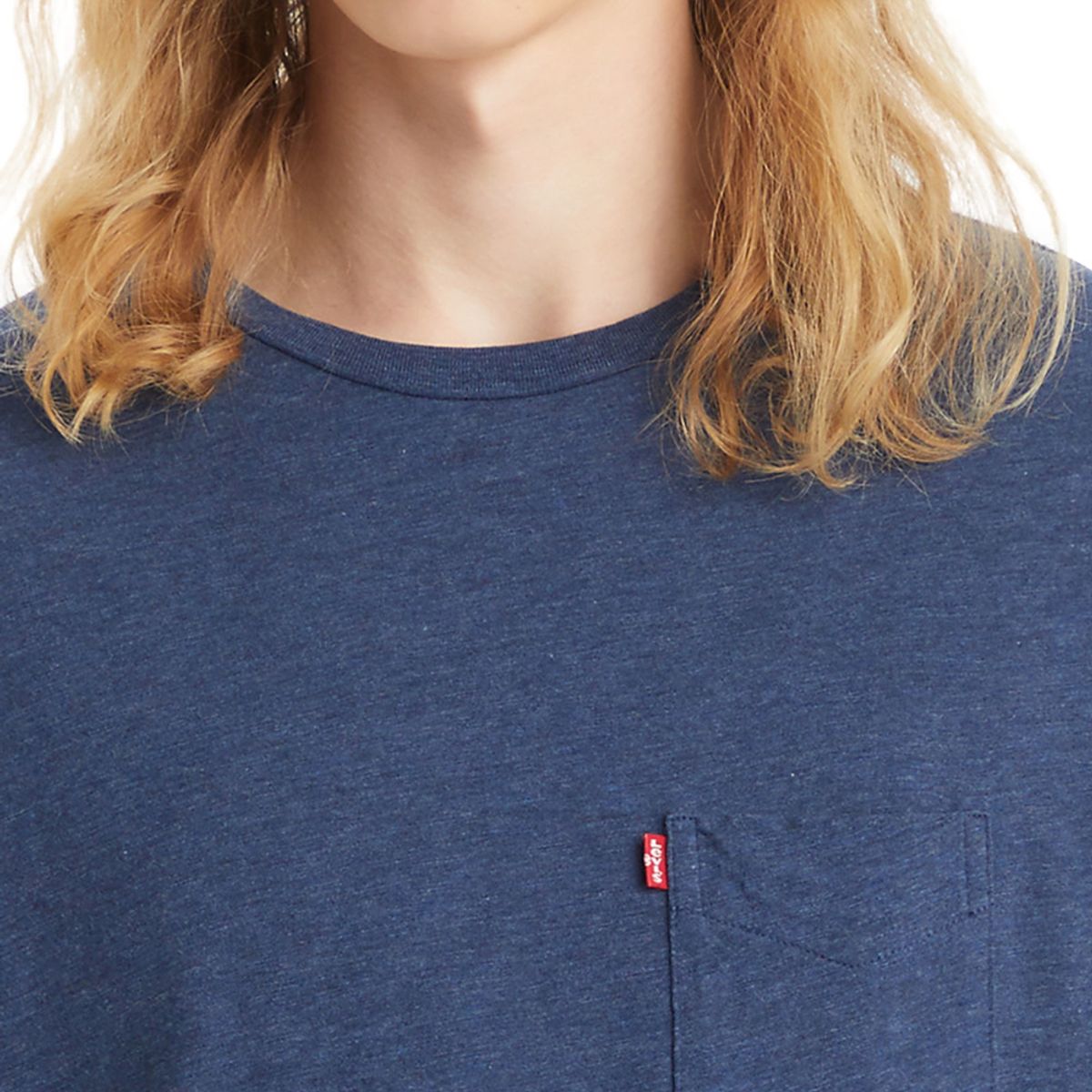 LEVIS - Polera Hombre Classic Pocket Tee Azul Levis