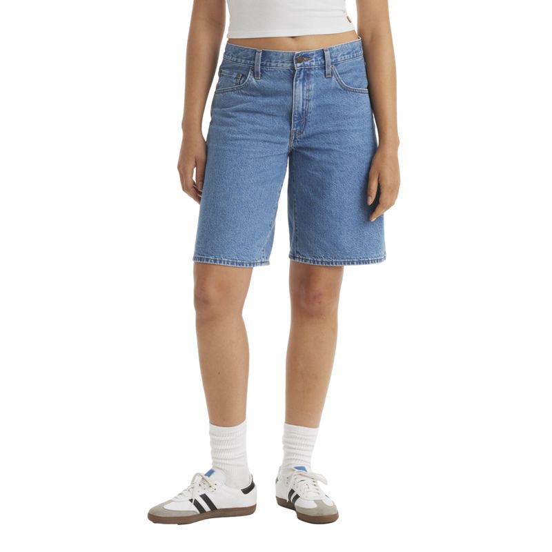 LEVIS - Shorts Mujer Baggy Dad Jort Celeste Levis