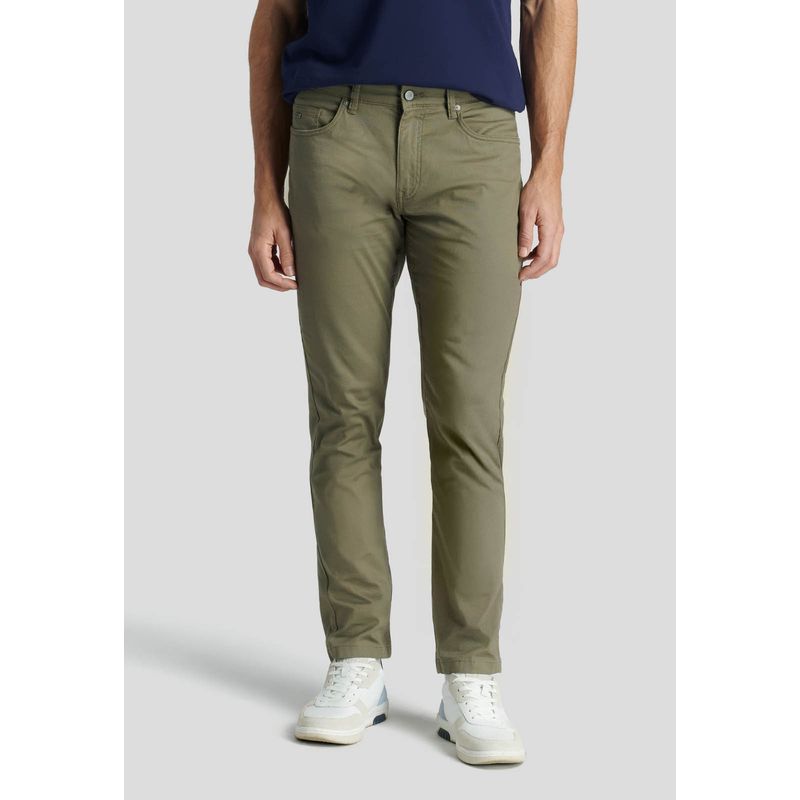 NEW MAN - Pantalón George Avant-Garde Verde New Man