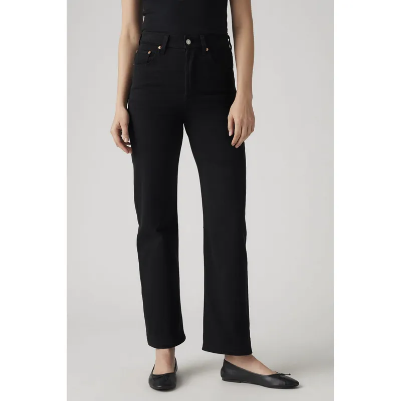LEVIS - Jeans Mujer Ribcage Straight Ankle Negro Levis
