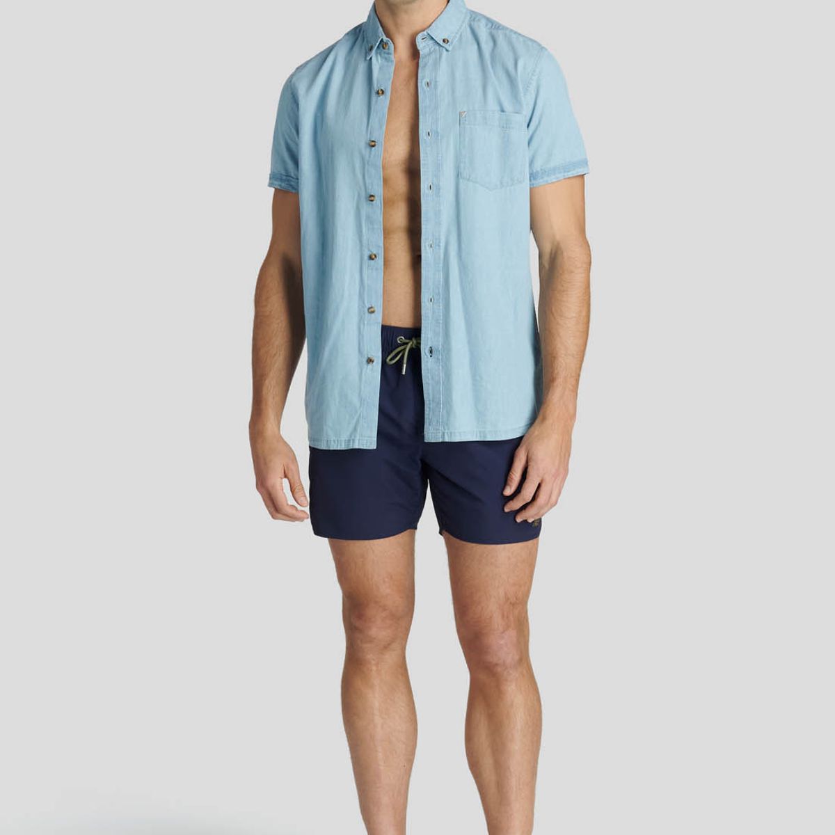 NEW MAN - Traje Baño Nantes Heritage Azul New Man