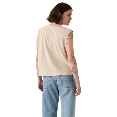 Imagen 2 del producto Polera Mujer Boxy Tank Beige