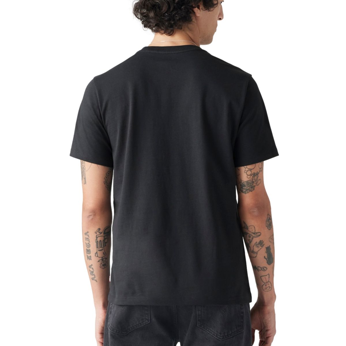 LEVIS - Polera Hombre Graphic Crewneck Tee Gris Levis