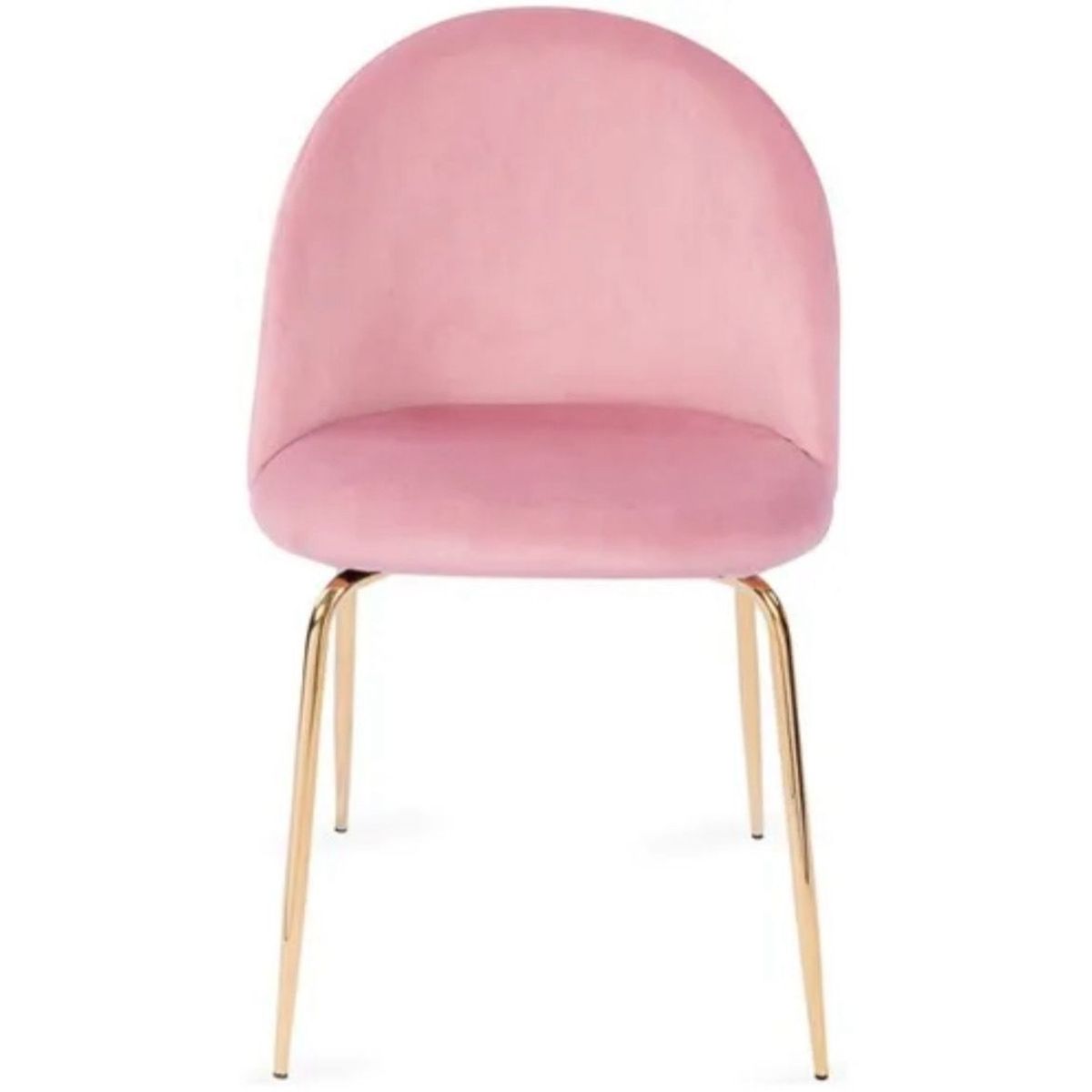 HABITA2 CHILE - Pack 2 Silla de terciopelo elegante living o comedor - Rosado