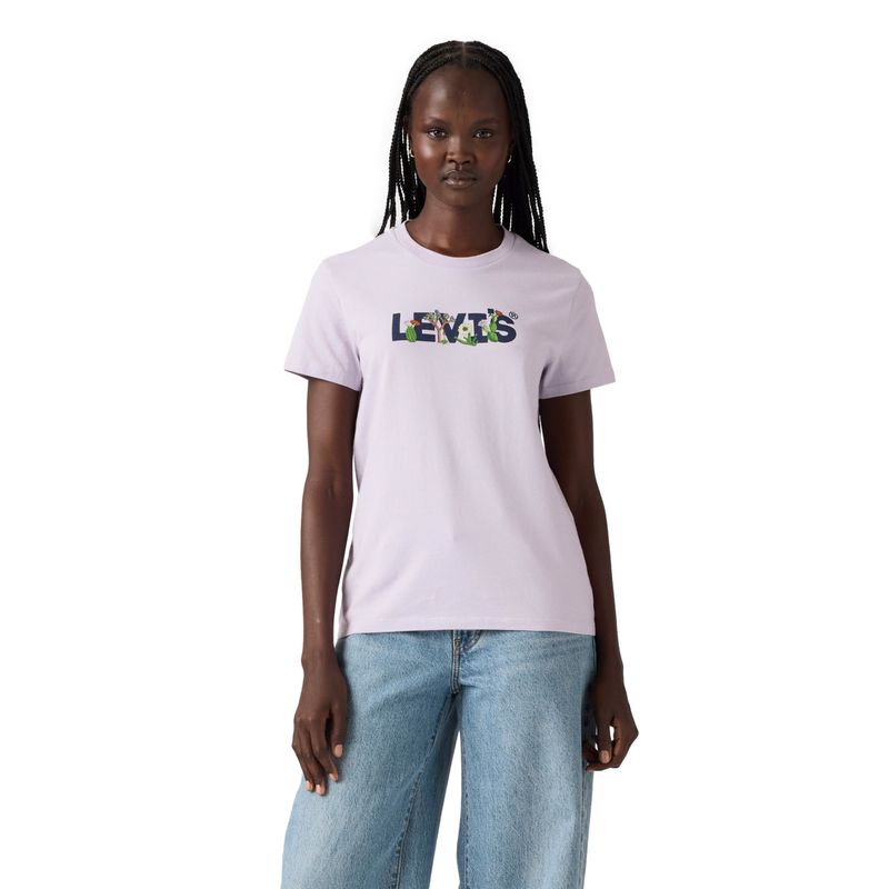 LEVIS - Polera Mujer The Perfect Tee Morado Levis