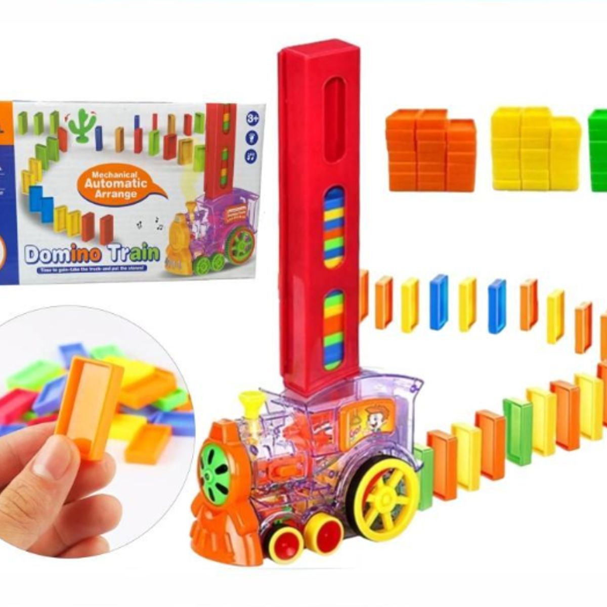 GENERICO - Tren De Domino Para Niños Juegos De Bloques Automatico