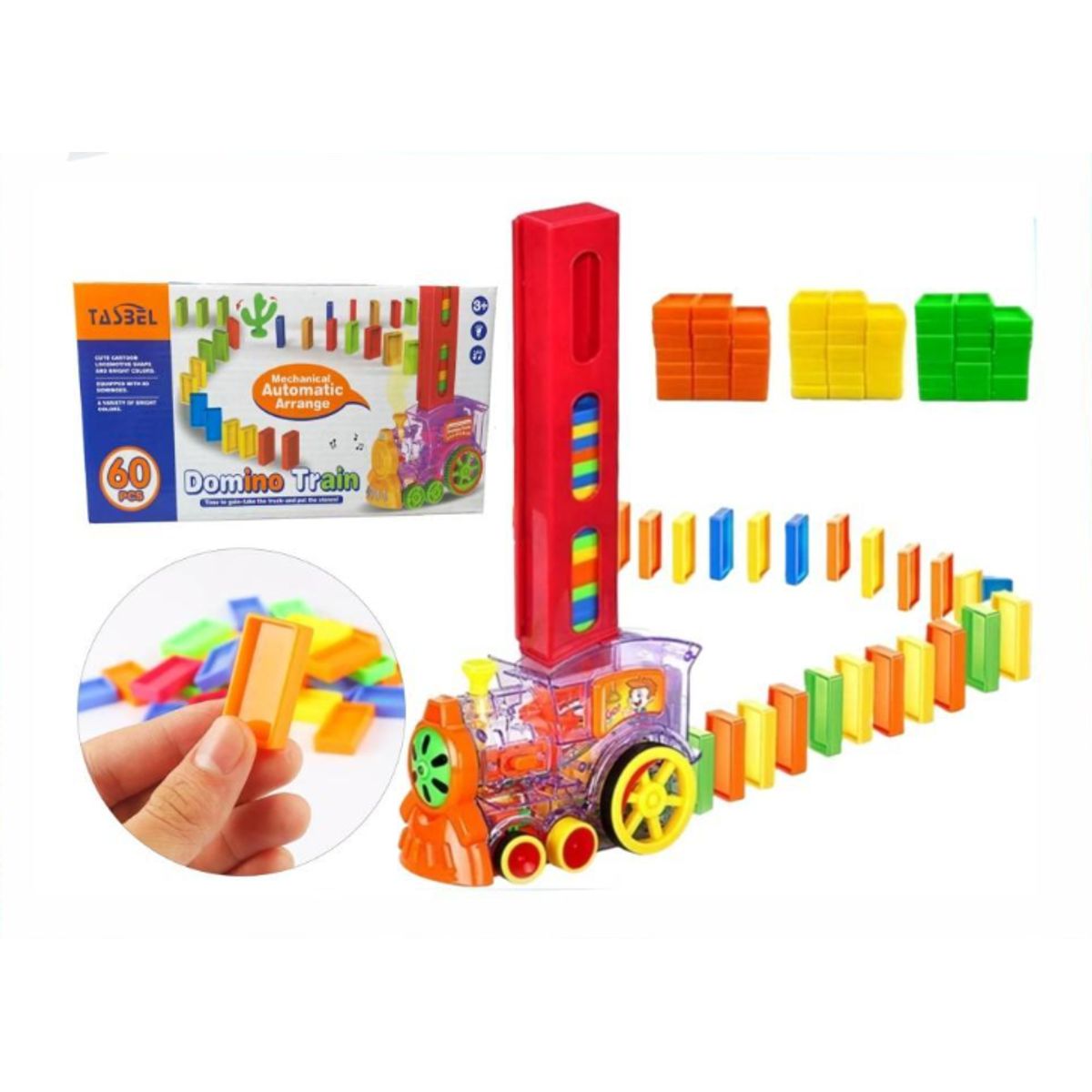 GENERICO - Tren De Domino Para Niños Juegos De Bloques Automatico