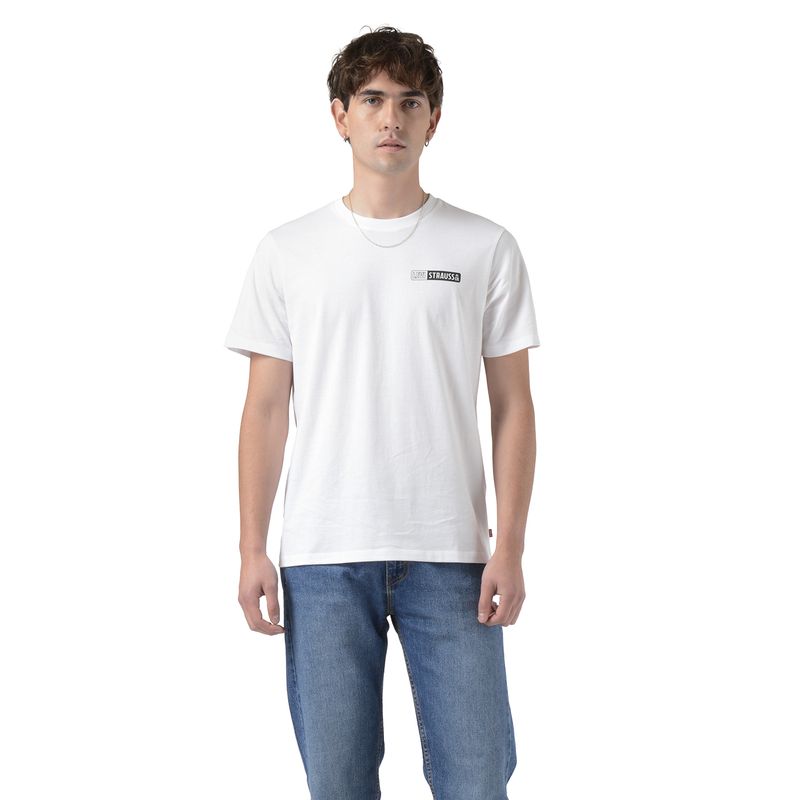 LEVIS - Polera Hombre Graphic Crewneck Tee Blanco Levis