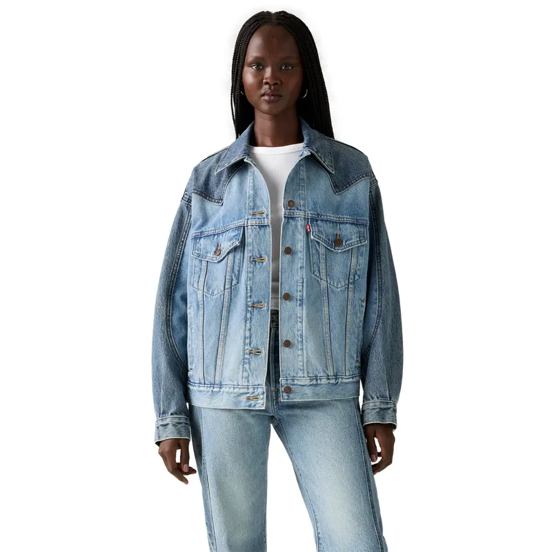 LEVIS - Chaqueta Mujer 90s Western Celeste Levis