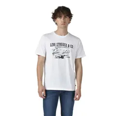 LEVIS - Polera Hombre Graphic Crewneck Tee Blanco