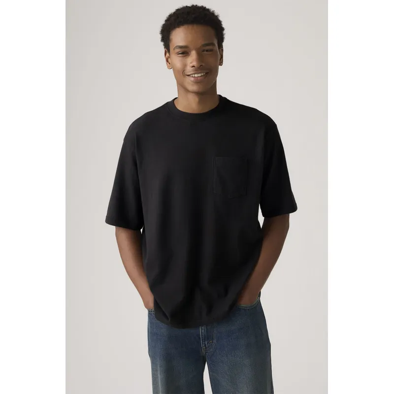 LEVIS - Polera Hombre Half Sleeve Pkt Tee Negro Levis