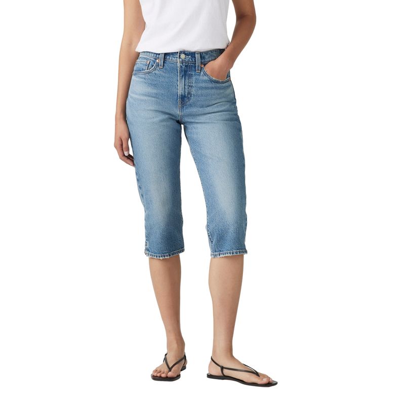 LEVIS - Jeans Mujer Wedgie Capri Celeste Levis