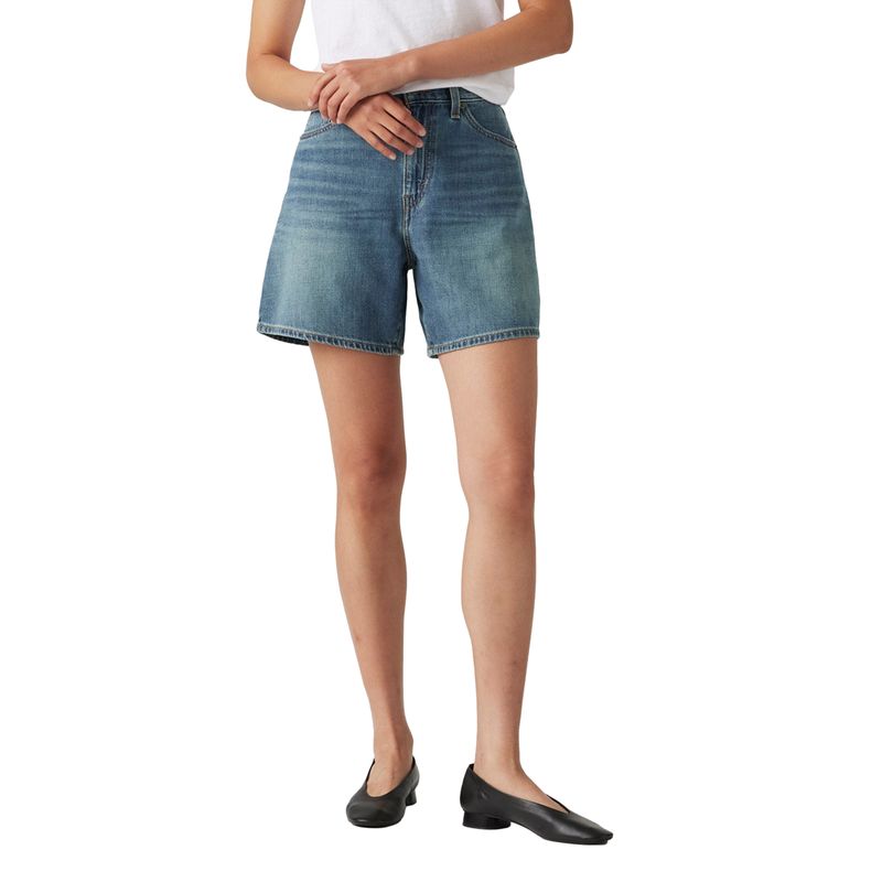 LEVIS - Shorts Mujer High Baggy Short Azul Levis