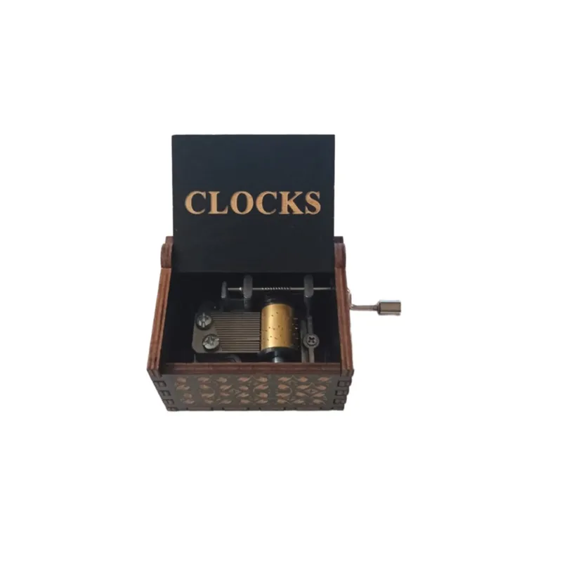 GENERICO - CAJA MUSICAL DE MADERA COLDPLAY CLOCKS