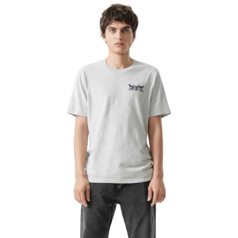 LEVIS - Polera Hombre Graphic Crewneck Tee Gris Levis