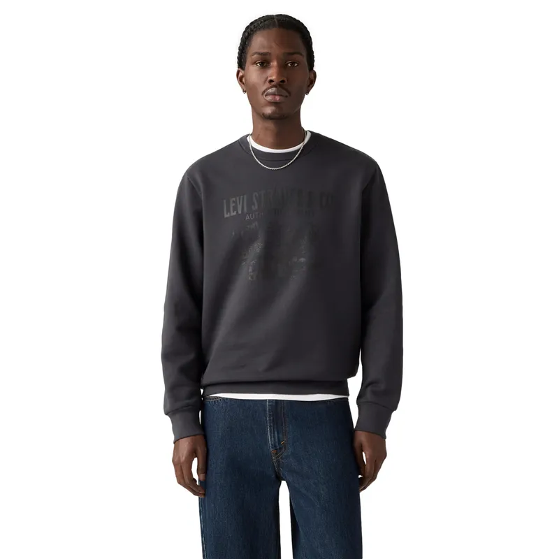 LEVIS - Polerón Hombre Standard Graphic Crew Gris Levis