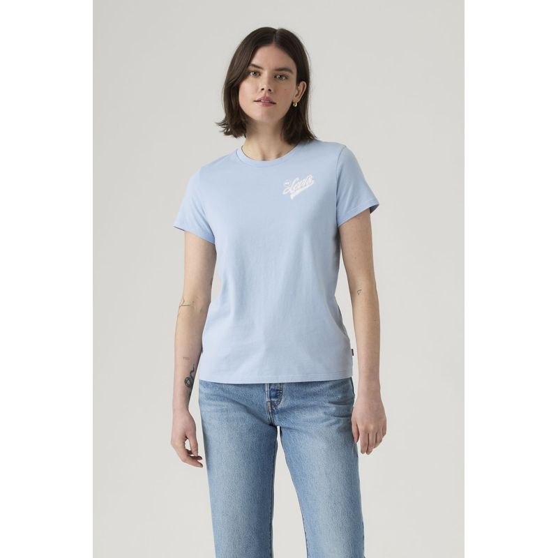 LEVIS - Polera Mujer The Perfect Tee Celeste Levis
