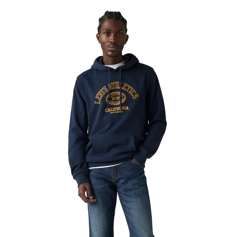 LEVIS - Polerón Hombre Standard Graphic Hoodie Azul Levis
