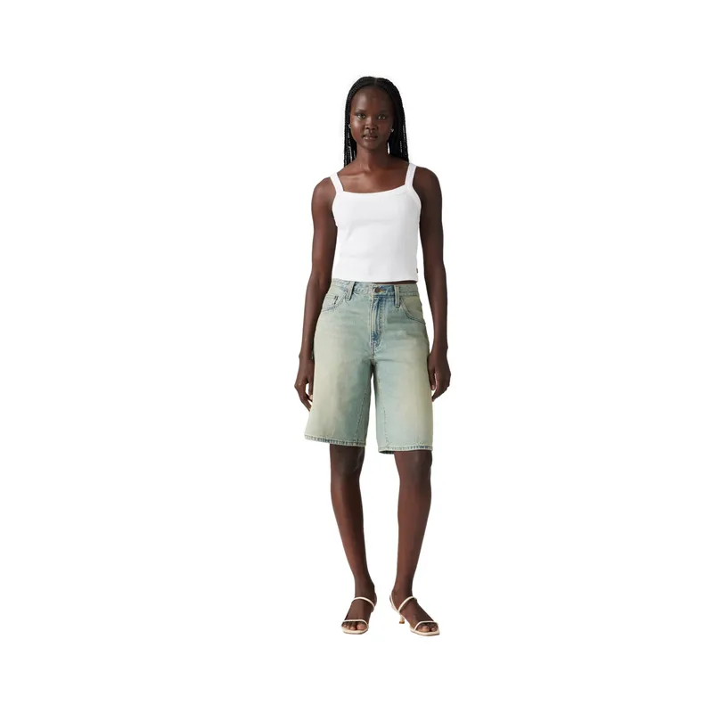 LEVIS - Shorts Mujer Baggy Dad Jort Celeste Levis