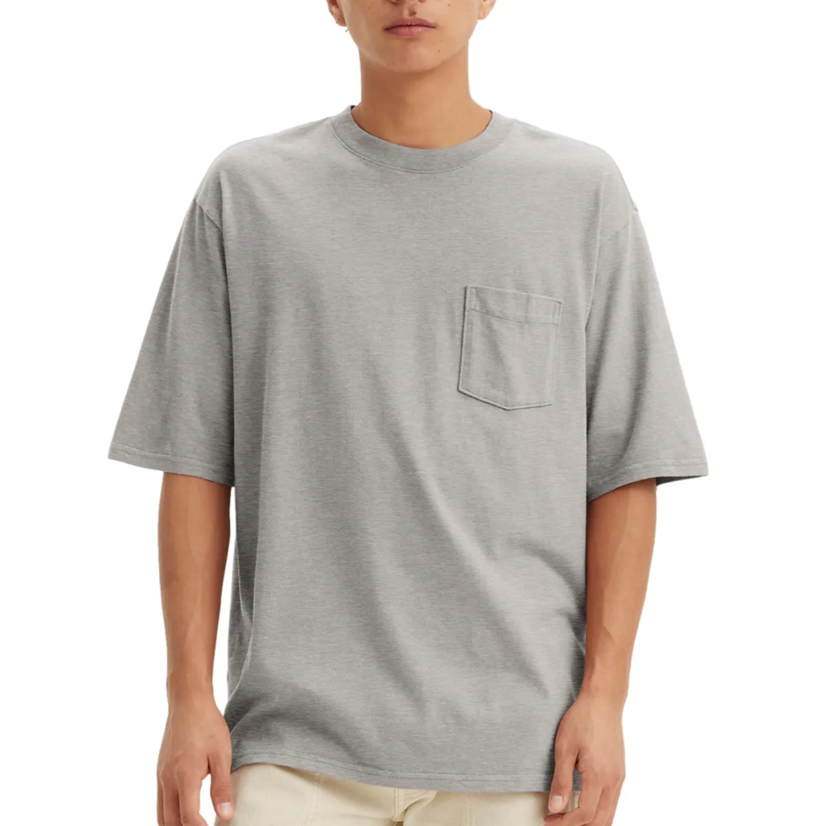 LEVIS - Polera Hombre Half Sleeve Pkt Tee Gris Levis