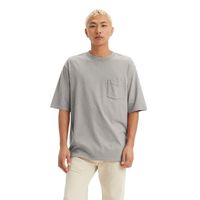 Polera Hombre Half Sleeve Pkt Tee Gris
