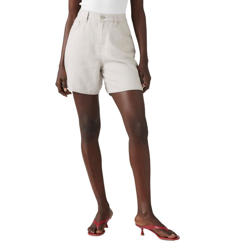 LEVIS - Shorts Mujer High Baggy Short Blanco Levis